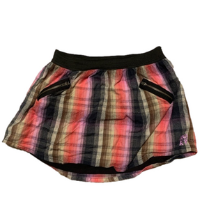 4/30$ Roxy plaid skirt medium kids